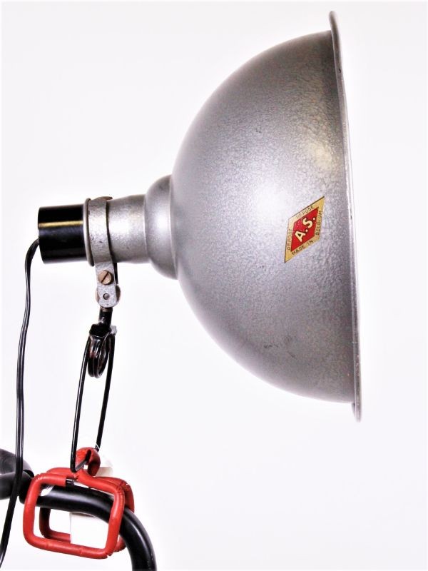 A.S. Industriele vintage lamp met klem
